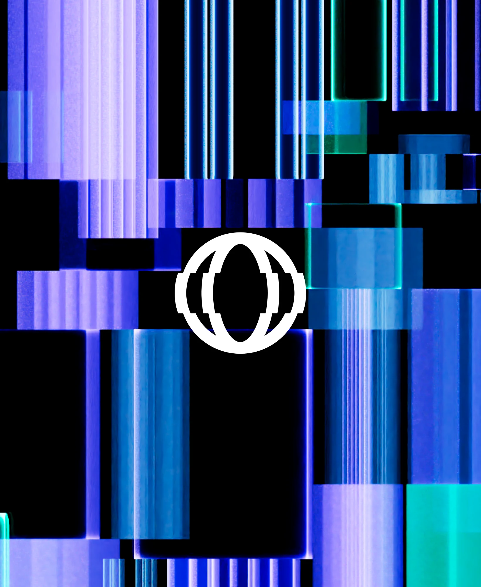 Paysend mark with glitch light from the rebrand
