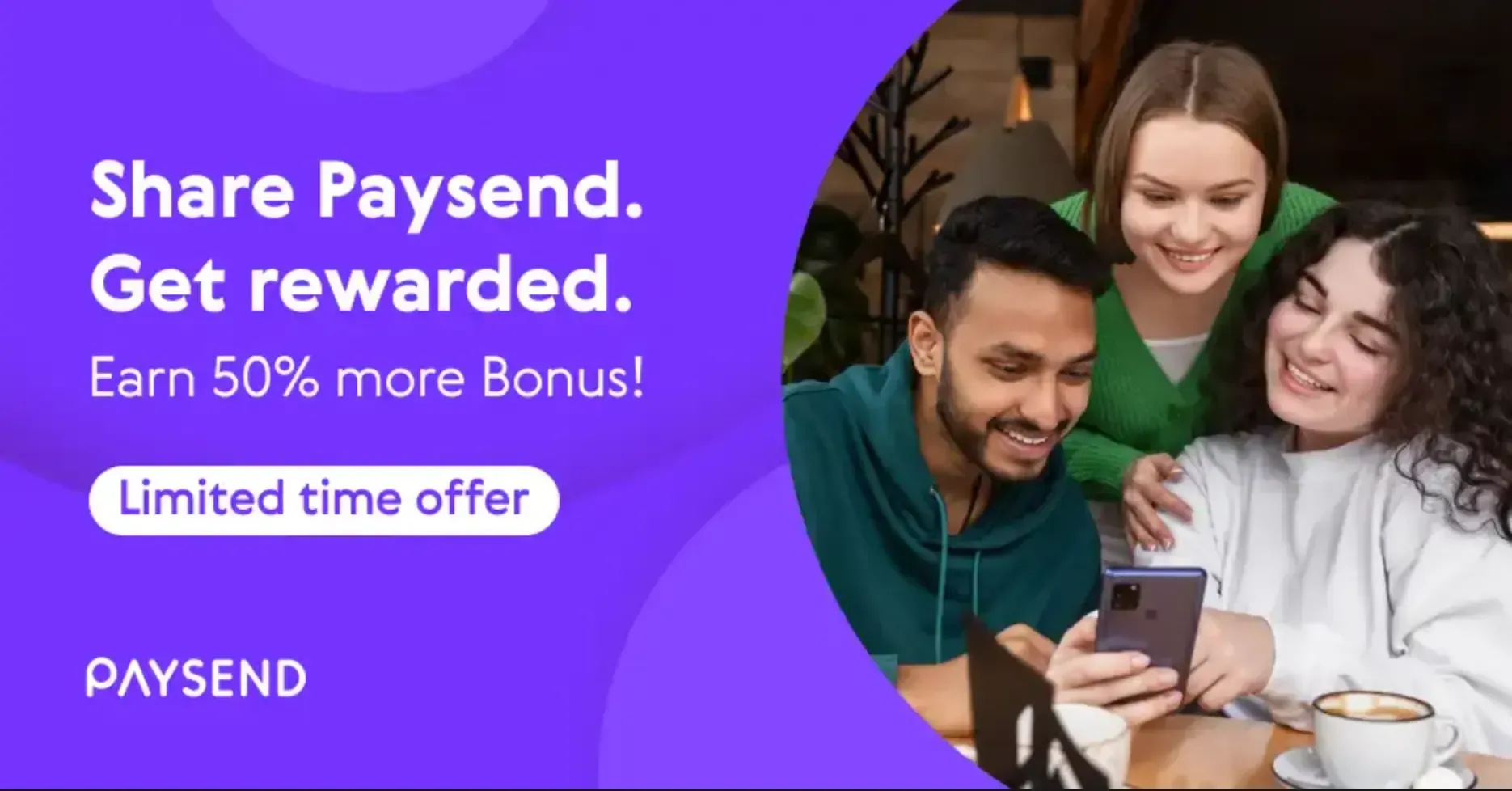 Paysend Refer a Friend - Bonus is now bigger!