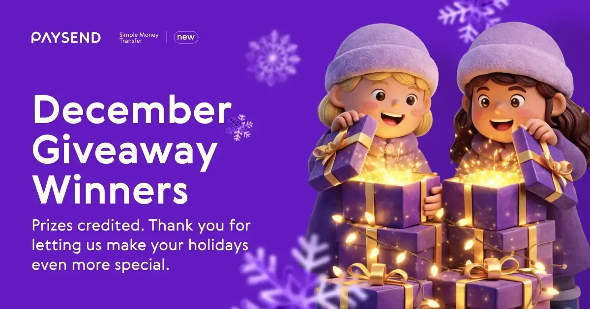 December Giveaway Winners Announced