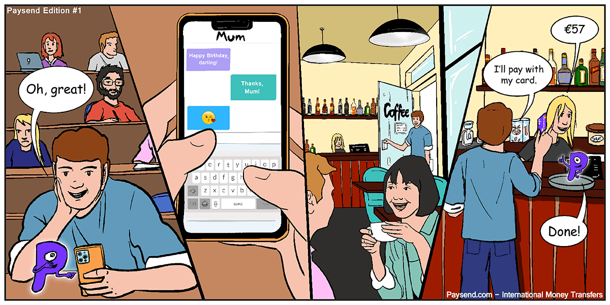 Learn more about Paysend in our all-new comic strip!