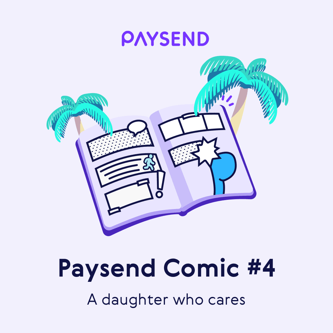 Paysend Comic #4 - Bali is heaven when you have a caring daughter
