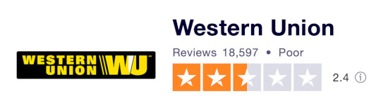 актуальные отзывы о денежных переводах Western Union можно на странице Trustpilot